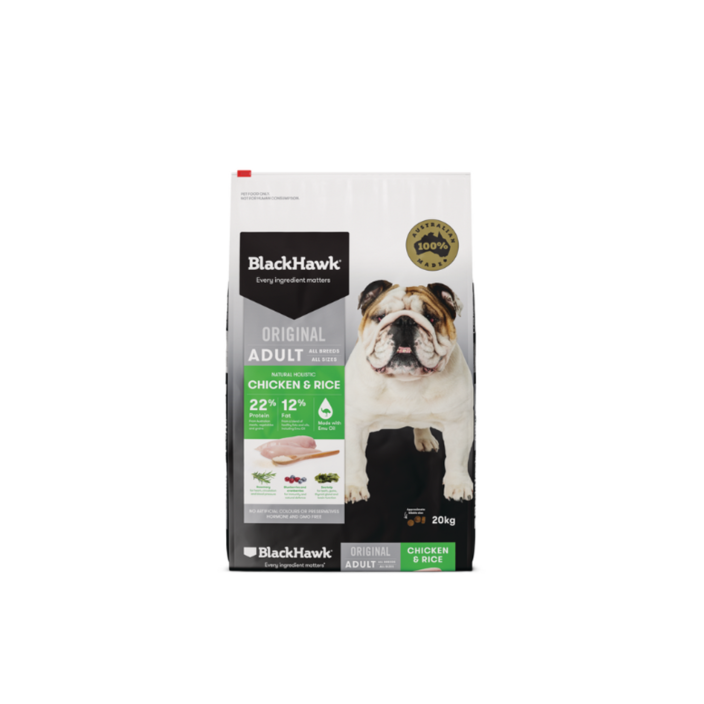 Black Hawk Adult Original Chicken and Rice 20kg
