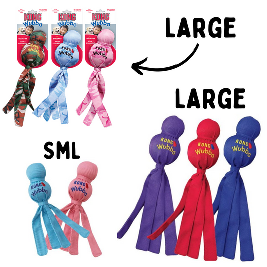 Kong Wubba - different sizes and colours