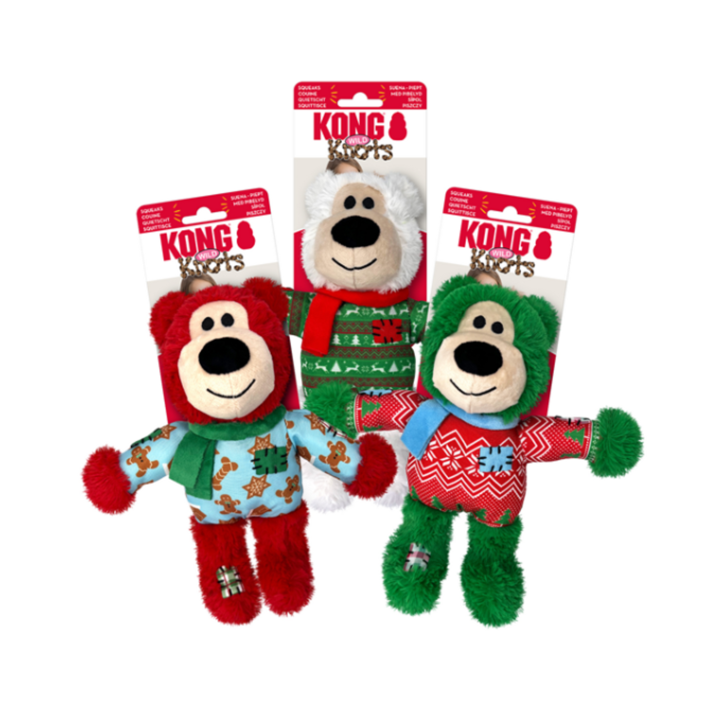 KONG Holiday Wild Knots Bear